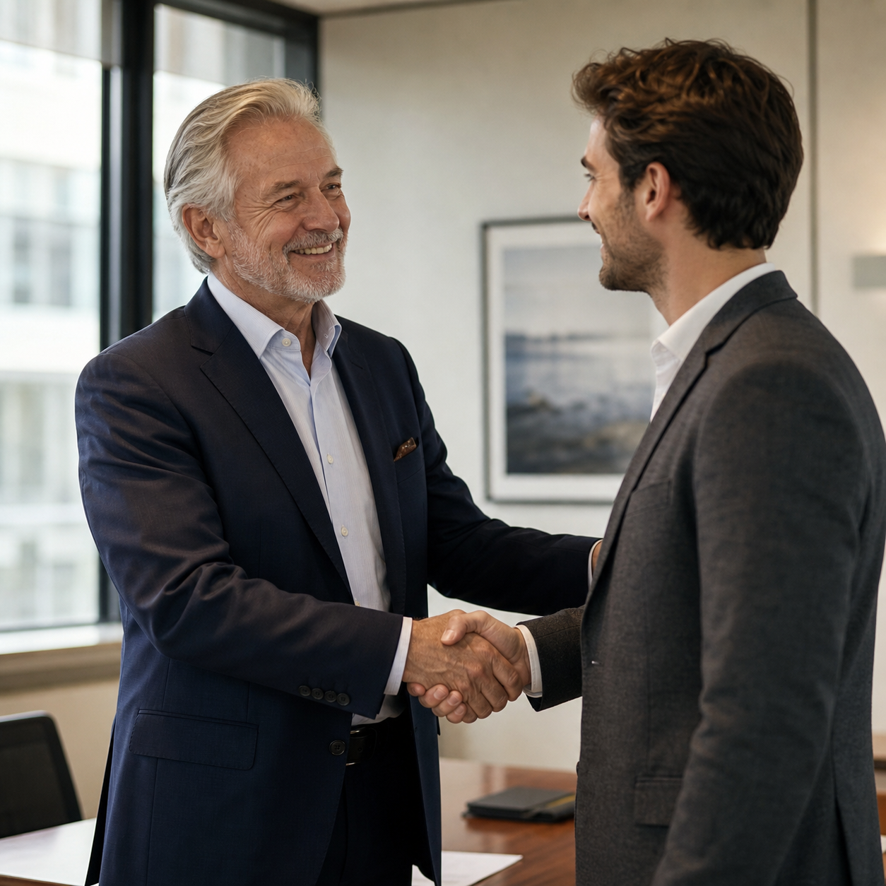 SME Owner Handing Over Business to New Generations